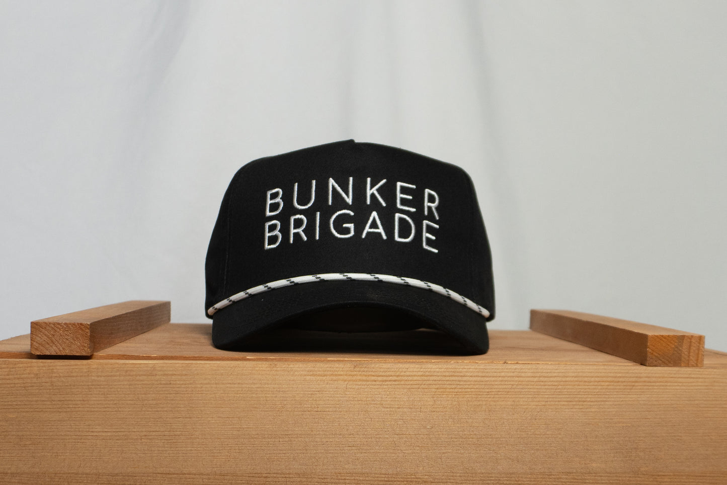 Bunker Brigade Black Text Logo Golf Cap