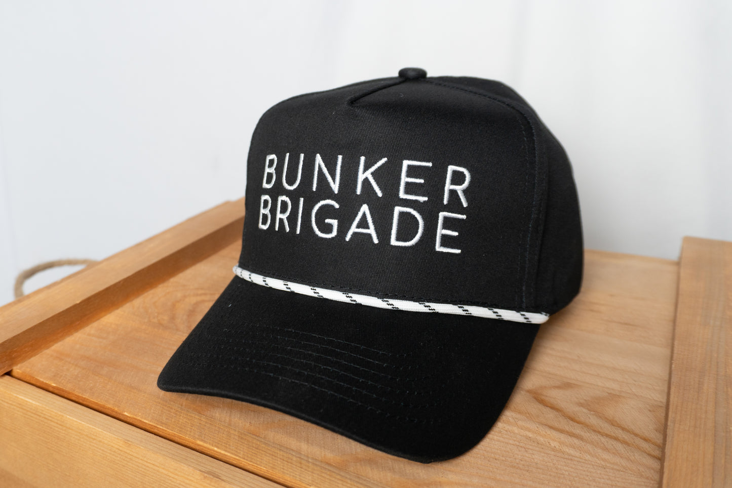 Bunker Brigade Black Text Logo Golf Cap
