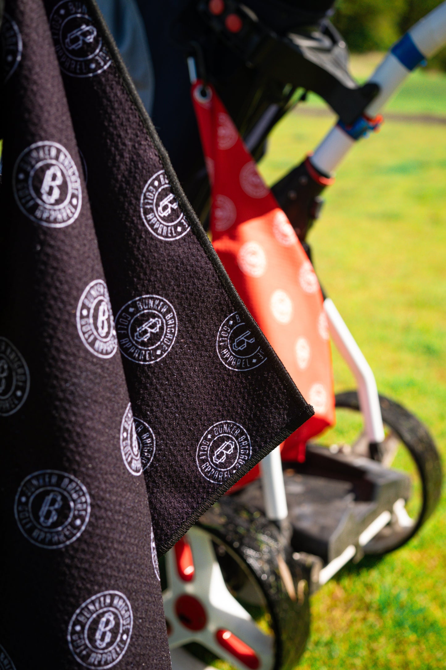 Bunker Brigade Logo Microfibre Golf Towel - Bunker Brigade