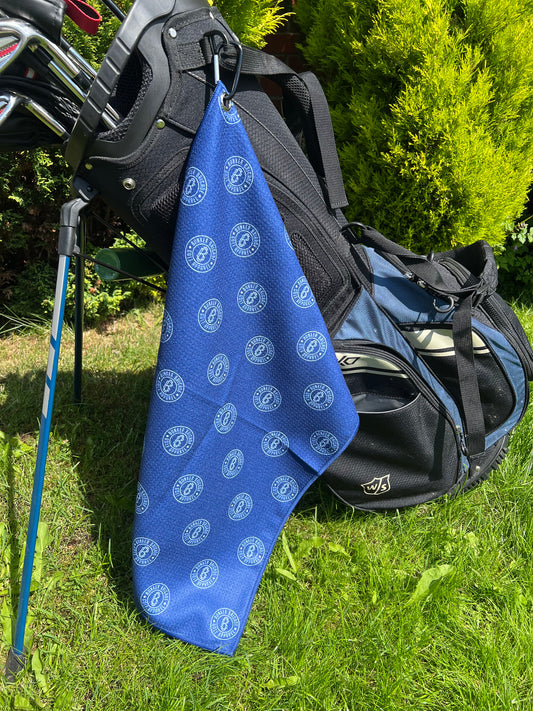 Navy Logo Microfibre Towel